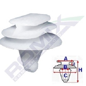 ROMIX Clip, trim / protective strip Article number: C10098 cheaply