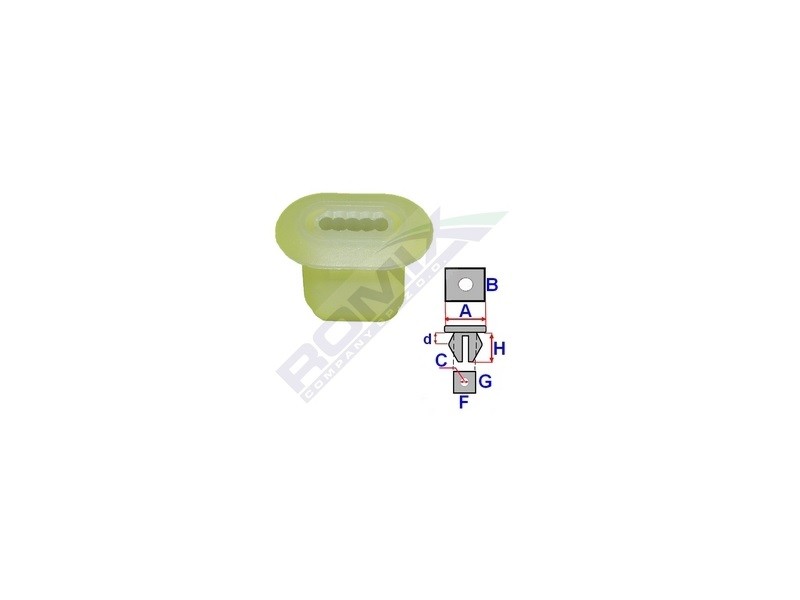 ROMIX Clip, trim / protective strip Article number: C60104 cheaply