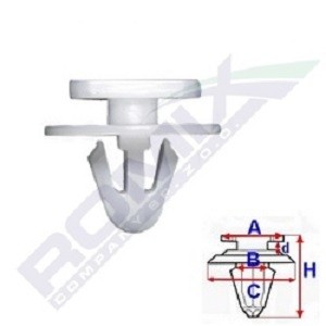 ROMIX Clip, trim / protective strip Article number: C60317 cheaply