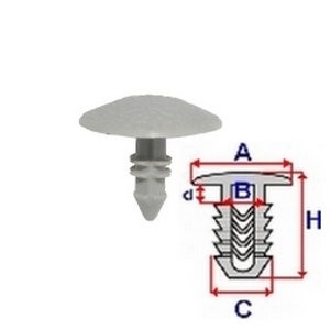ROMIX Clip, trim / protective strip Article number: C60375 cheaply