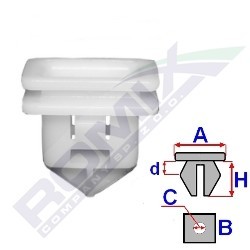 ROMIX Clip, trim / protective strip Article number: C60446 cheaply