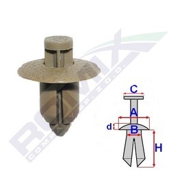 ROMIX Clip, trim / protective strip Article number: C60521 cheaply