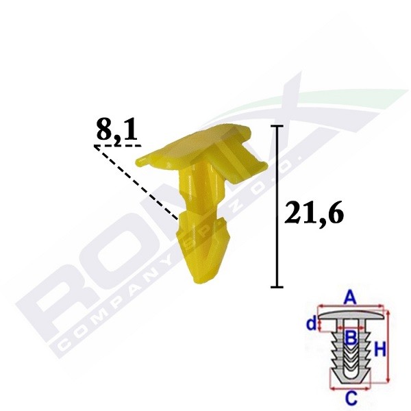 ROMIX Clip, Fregio / Modanatura protettiva Numero articolo: C70551 poco costoso