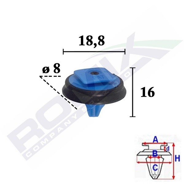 ROMIX Clips, acoperire decorativa si protectie număr articol: C70561 ieftin