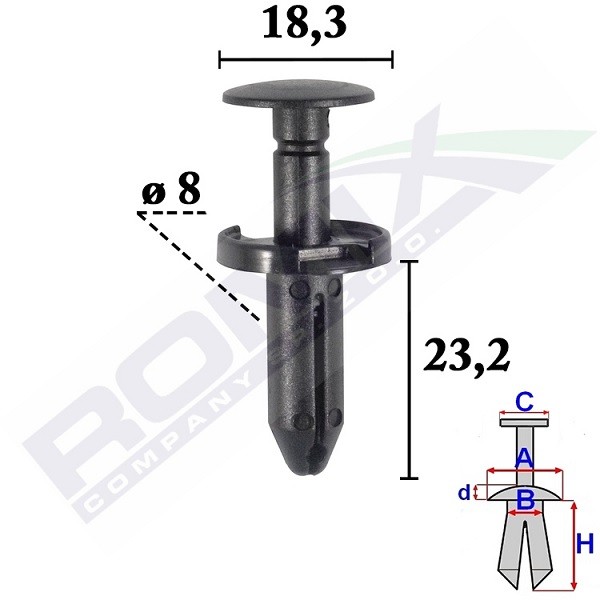 ROMIX Clip, Fregio / Modanatura protettiva Numero articolo: C70562 poco costoso