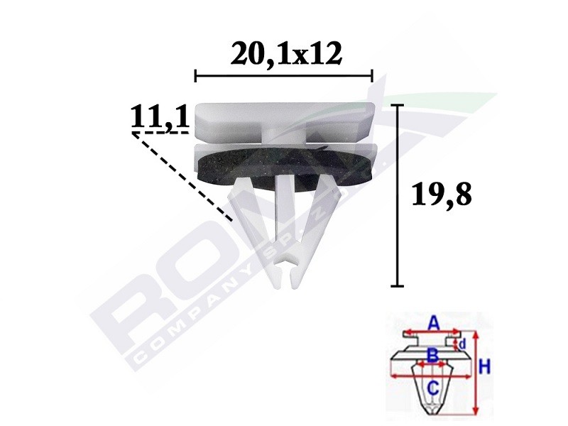 ROMIX Clip, list Artikelnummer: C70587 billigt
