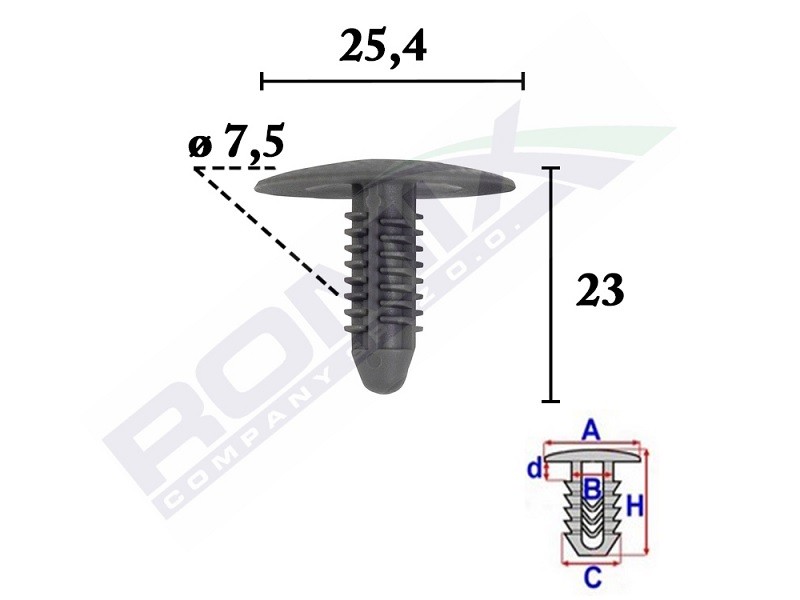 ROMIX Clip, enjoliveur UGS: C70602 à peu de frais