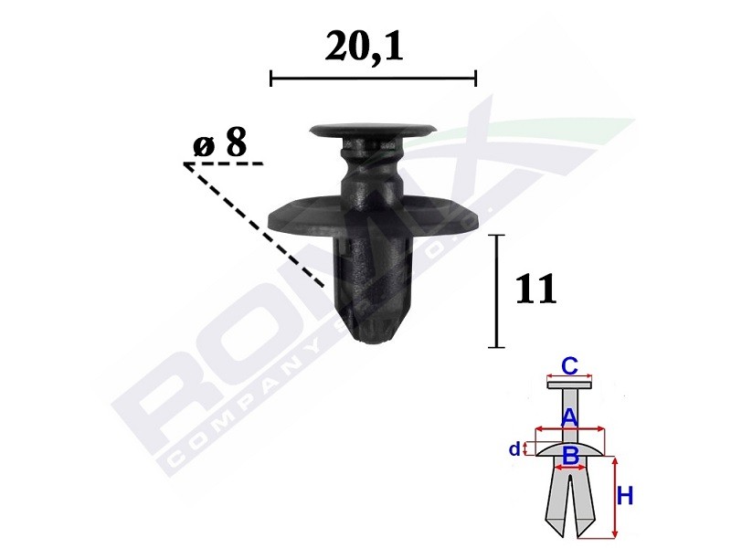 ROMIX Clip, list Artikelnummer: C70620 billigt