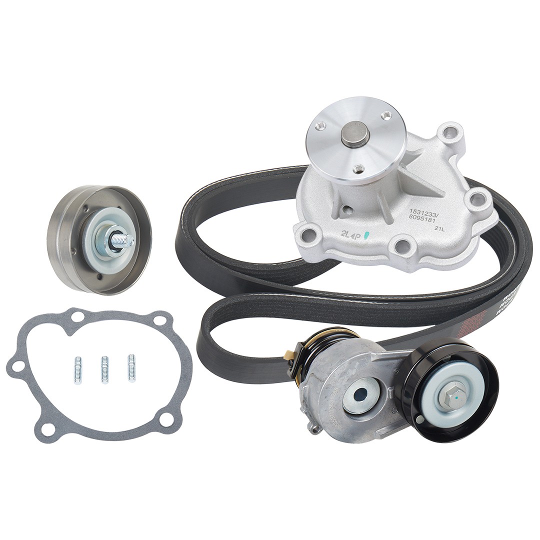 RIDEX Water Pump + V-Ribbed Belt Kit Article number: 4172P0084 cheaply