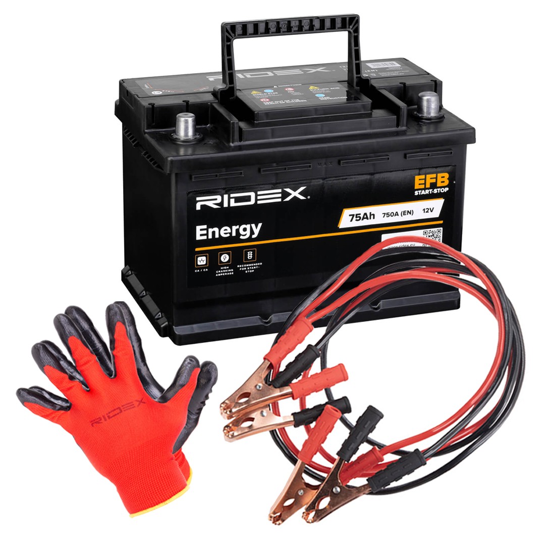 RIDEX Starterbatteri Varenummer: 1S0282 billige