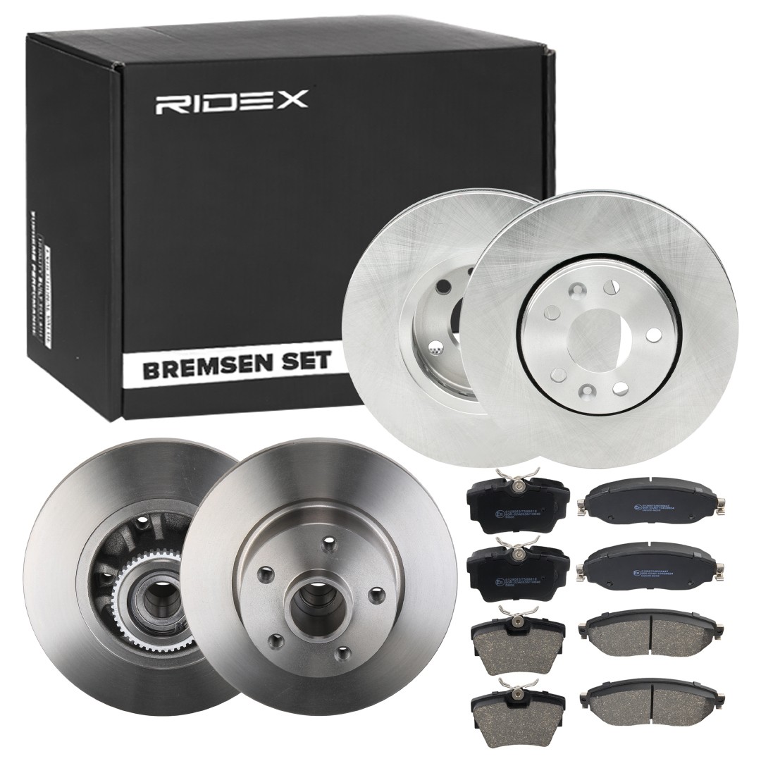 RIDEX Brake discs and pads set Article number: 3405B1753 cheaply