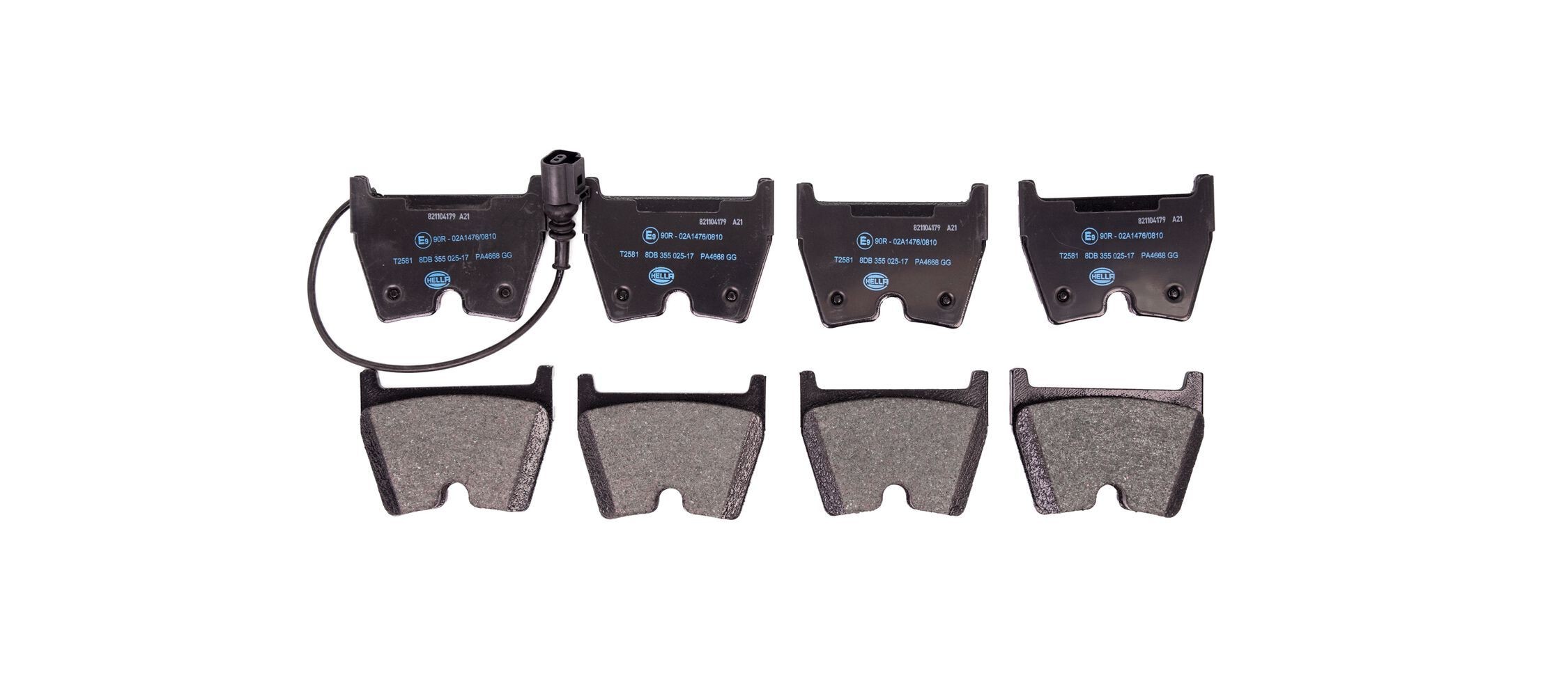HELLA Brake pad set Article number: 8DB 355 025-171 cheaply