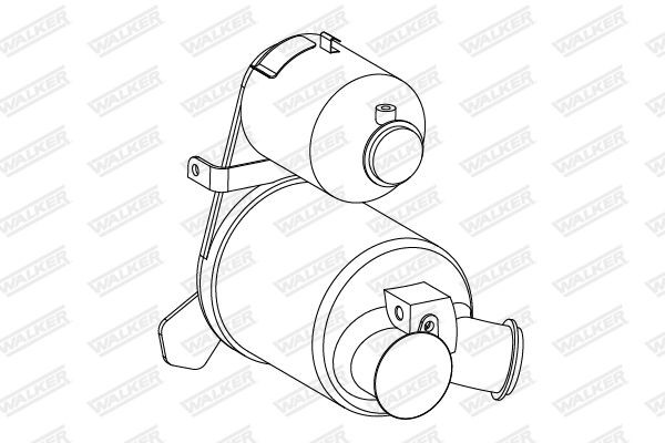 WALKER Diesel particulate filter Article number: 73338 cheaply