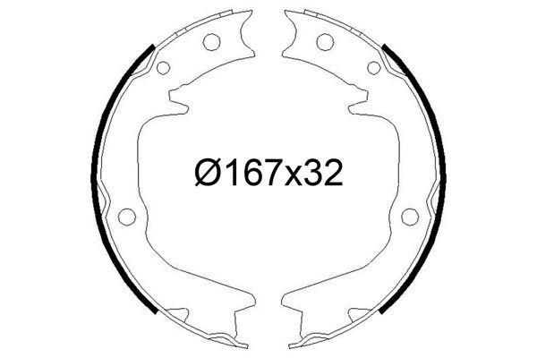 VALEO Brake Shoe Set Article number: 564248 cheaply