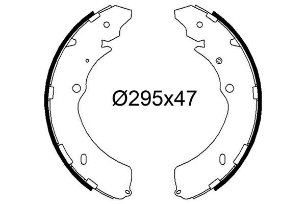 VALEO Brake Shoe Set Article number: 564279 cheaply