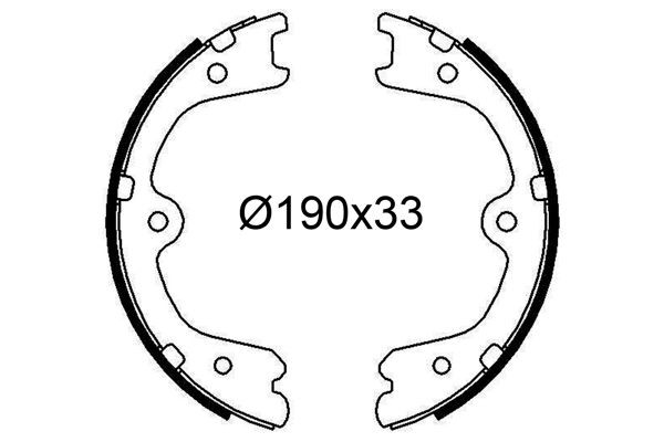 VALEO Brake Shoe Set Article number: 564309 cheaply