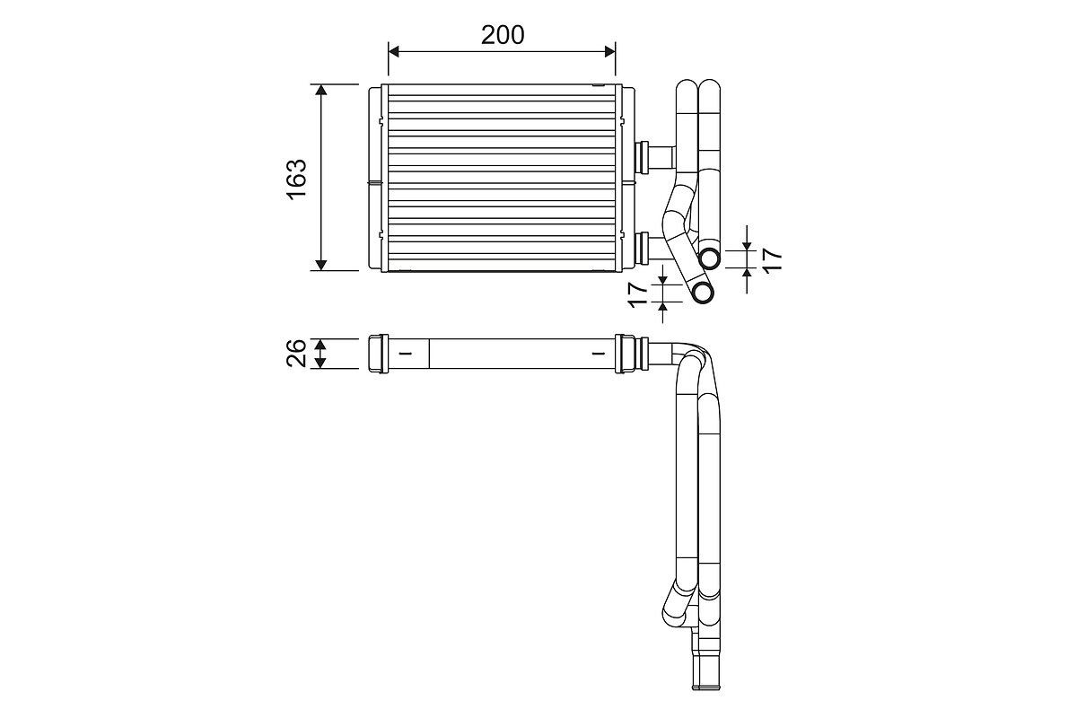 VALEO Heater matrix Article number: 811577 cheaply
