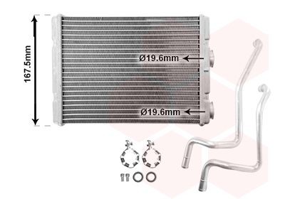 VAN WEZEL Heater matrix Article number: 13016701 cheaply