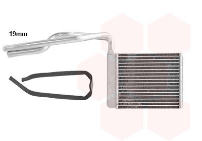 VAN WEZEL Heater matrix Article number: 18016702 cheaply