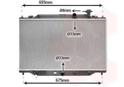 VAN WEZEL Radiaator, mootorijahutus Artikli number: 27012711 soodsalt