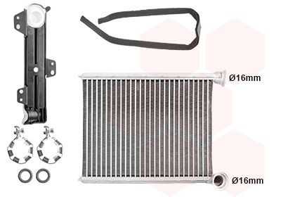 VAN WEZEL Heater matrix Article number: 43016700 cheaply