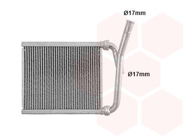 VAN WEZEL Heater matrix Article number: 53016701 cheaply