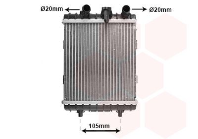 VAN WEZEL Radiaator, mootorijahutus Artikli number: 58012710 soodsalt