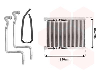 VAN WEZEL Heater matrix Article number: 82006330 cheaply