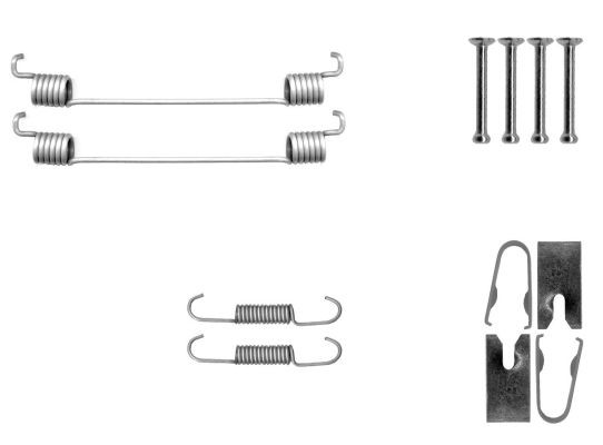 TEXTAR 97048600 Tilbehørssæt, bremsebakker TWINGO 1.0 SCe 70 (BCMB) 69 HK Benzin
