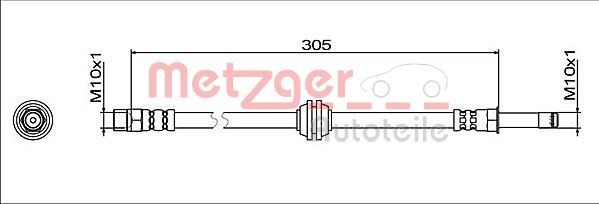 METZGER Pidurivoolik Artikli number: 4112065 soodsalt