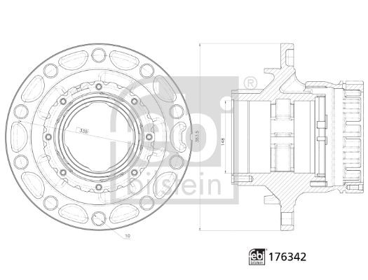 FEBI BILSTEIN Wheel Hub Article number: 176342 cheaply