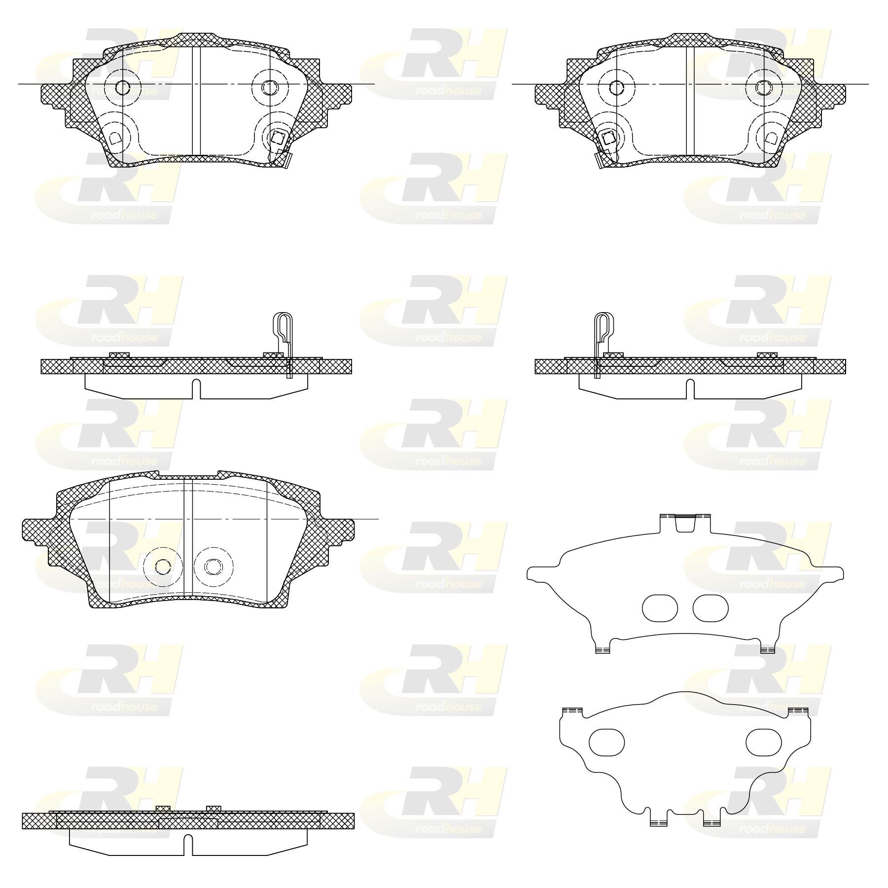ROADHOUSE Brake pad set Article number: 21859.02 cheaply
