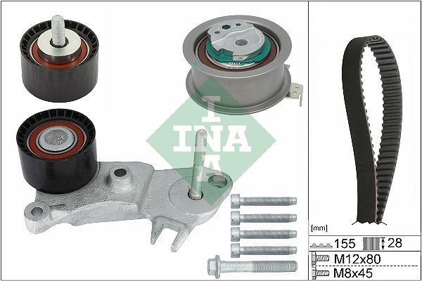 INA Timing belt kit Article number: 530 0762 10 cheaply