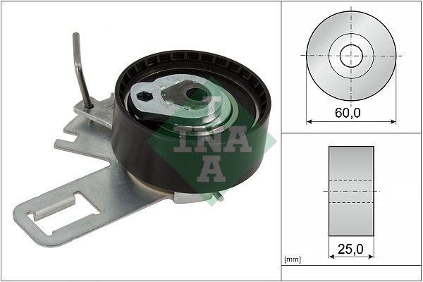INA Timing belt tensioner pulley Article number: 531 0920 10 cheaply