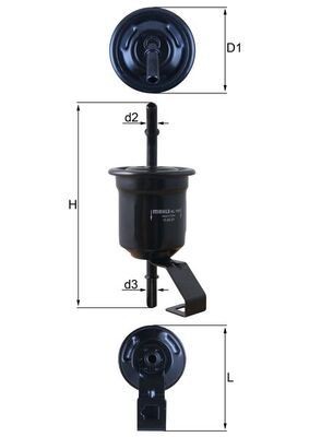 MAHLE ORIGINAL Fuel filter Article number: KL 1161 cheaply