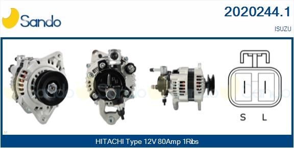 SANDO Trykkomformer, eksosstyring artikkelnummer: SPC74015.1 billig