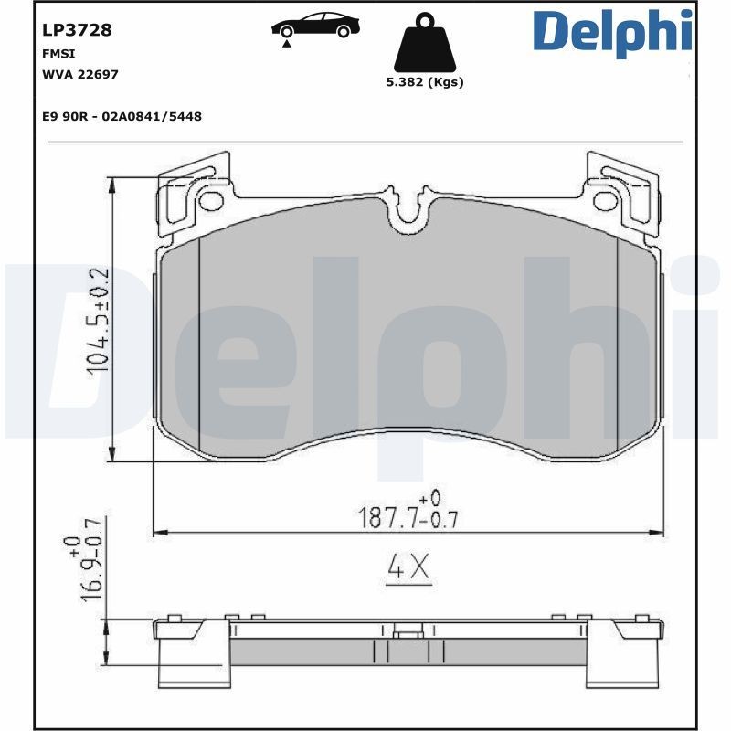 DELPHI Shock absorber Article number: DG9397 cheaply