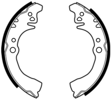 ABE Brake Shoe Set Article number: C06014ABE cheaply