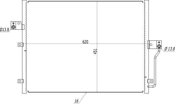 HART Air conditioning condenser Article number: 636 978 cheaply