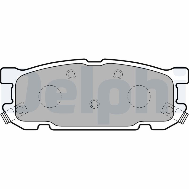 DELPHI Brake pad set Article number: LP1762 cheaply
