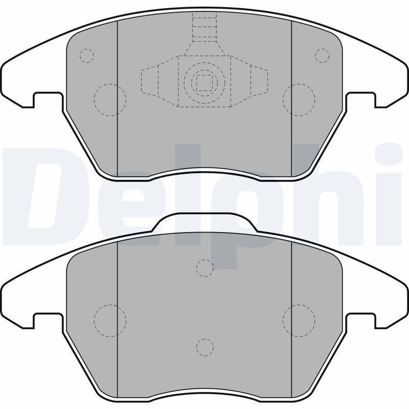 DELPHI Brake pad set Article number: LP1904 cheaply