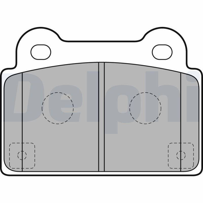 DELPHI Brake pad set Article number: LP2177 cheaply