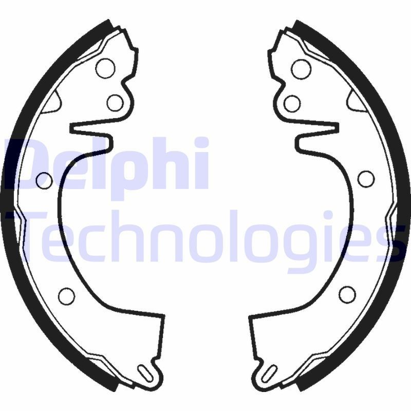 DELPHI Brake Shoe Set Article number: LS1279 cheaply