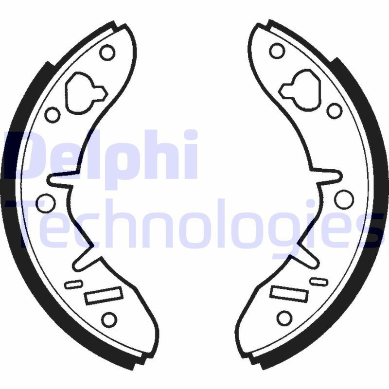 DELPHI Brake Shoe Set Article number: LS1415 cheaply