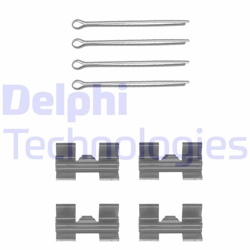 DELPHI LX0032 Lisakomplekt, ketaspiduriklotsid TRANSIT 2.5 D 71 HP Diisel 1992