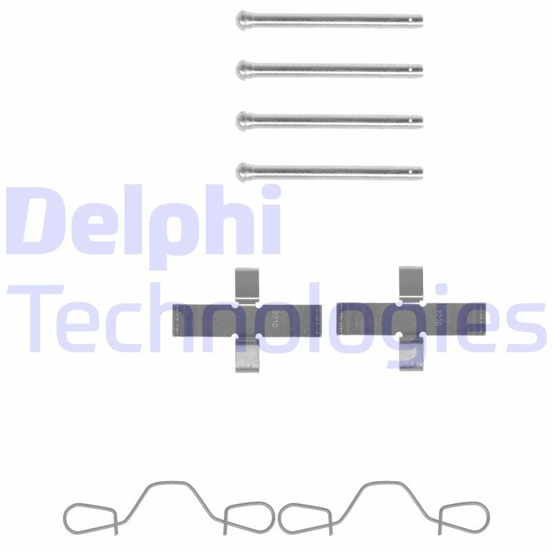 DELPHI LX0041 Monteringssæt til bremseklodser JETTA 1.6 (EM) 75 HK Benzin 1987