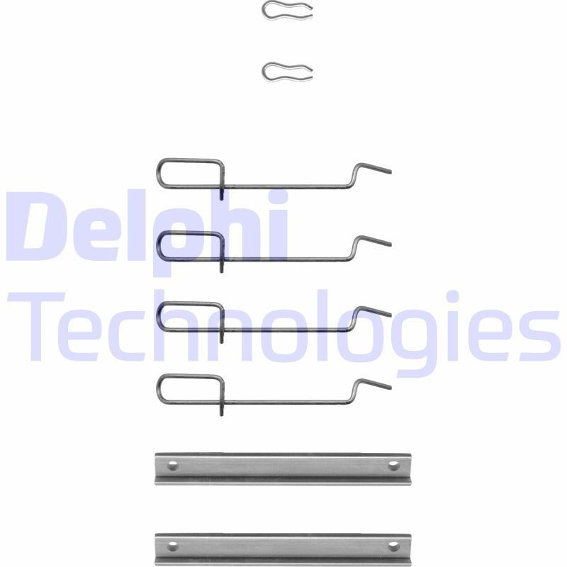 DELPHI LX0072 Monteringssæt til bremseklodser 21 1.7 73 HK Benzin 1997
