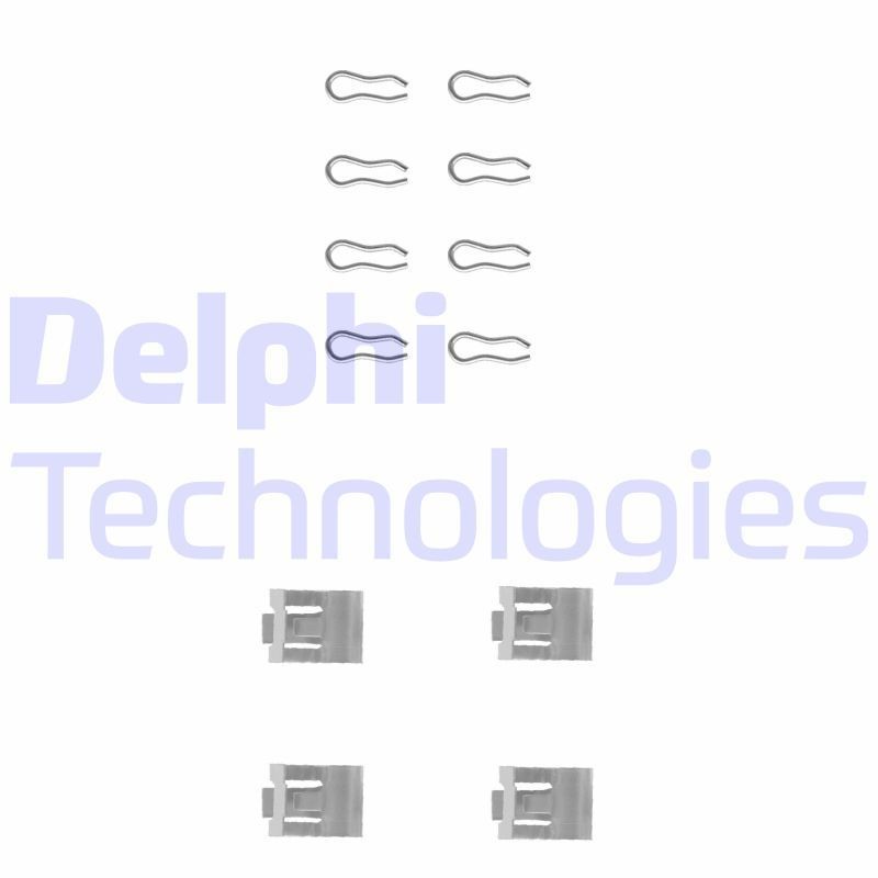 DELPHI LX0075 Monteringssæt til bremseklodser UNO 1.6 R 90 HK Benzin 2006