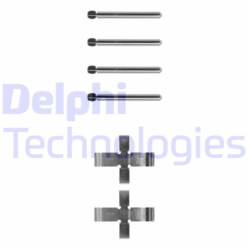 DELPHI LX0102 Monteringssæt til bremseklodser KAEFER 1302 1.2 34 HK Benzin 2003
