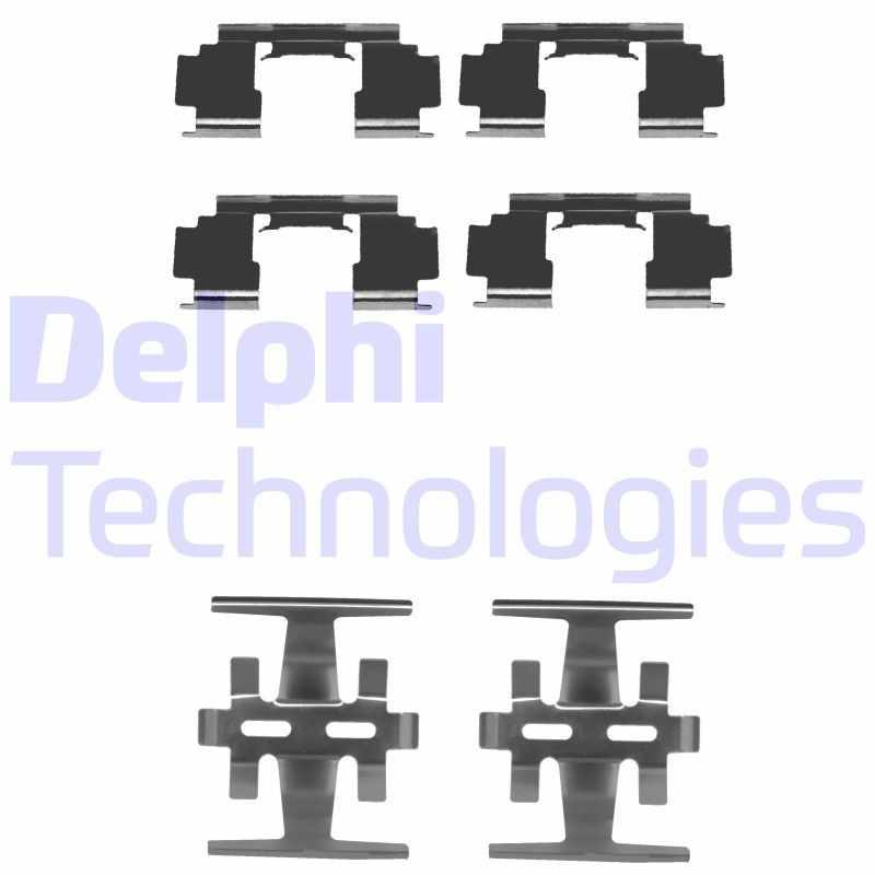 DELPHI LX0130 Monteringssæt til bremseklodser CR-V 2.0 16V 4WD (RD1, RD3) 147 HK Benzin 2002